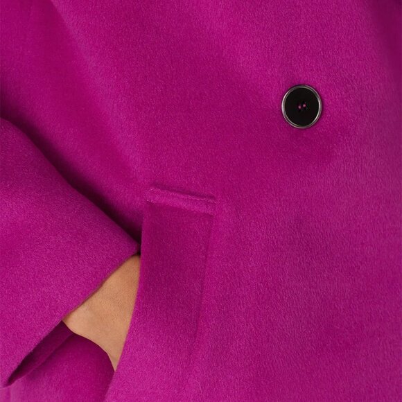 Noize Magenta Wool Blend Coat L - Picture 9 of 9